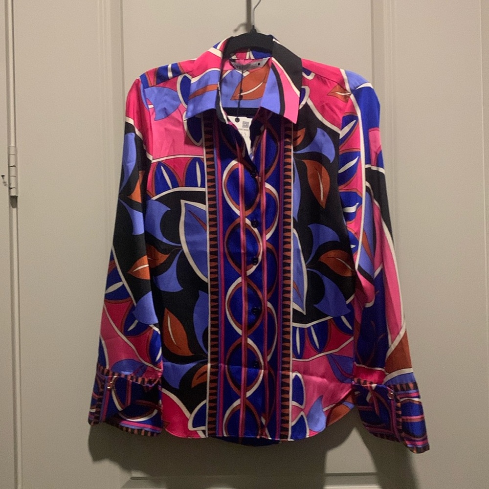 Zara satin/silky shirt New w/ Tags